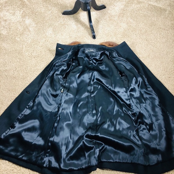 VTG 50's Mink Collar Wool Swing Coat - Picture 7 of 11